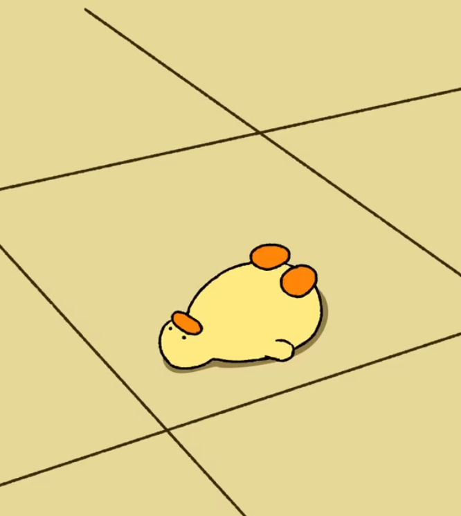 Lying around