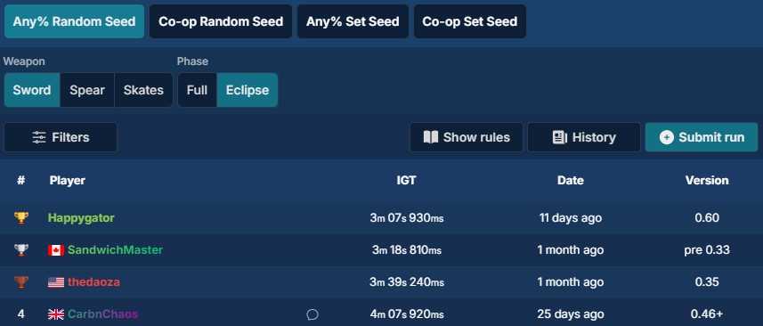 Sword Any% — Eclipse